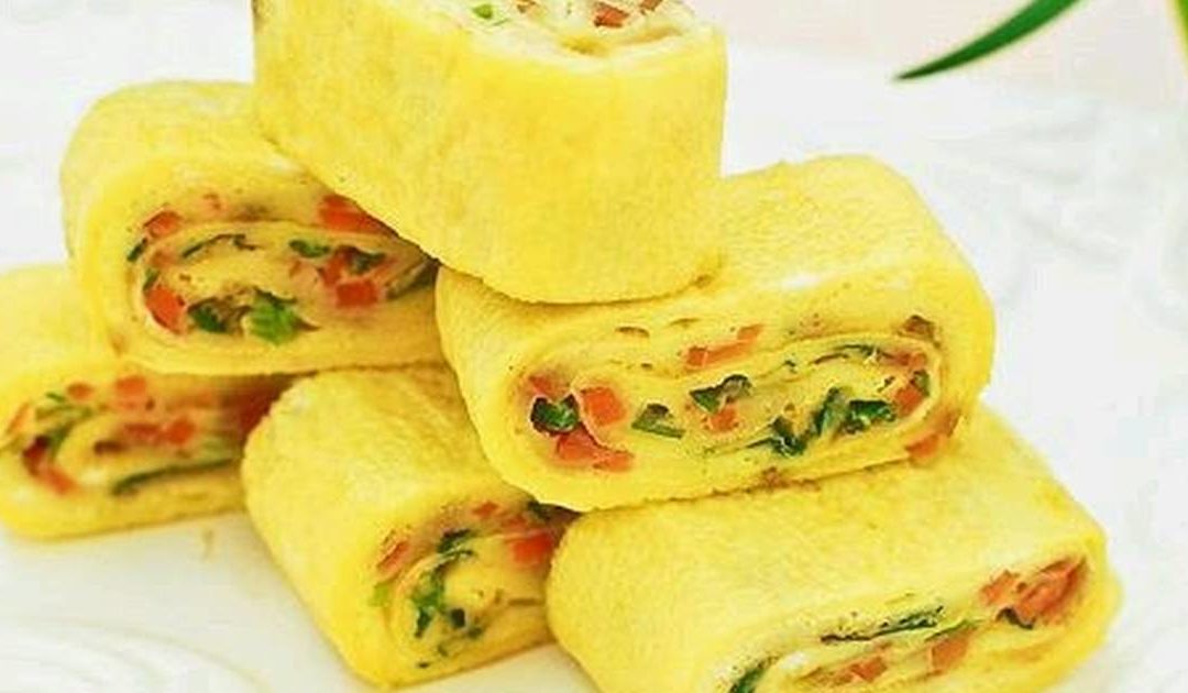 কোরিয়ান এগ রোল রেসিপি
