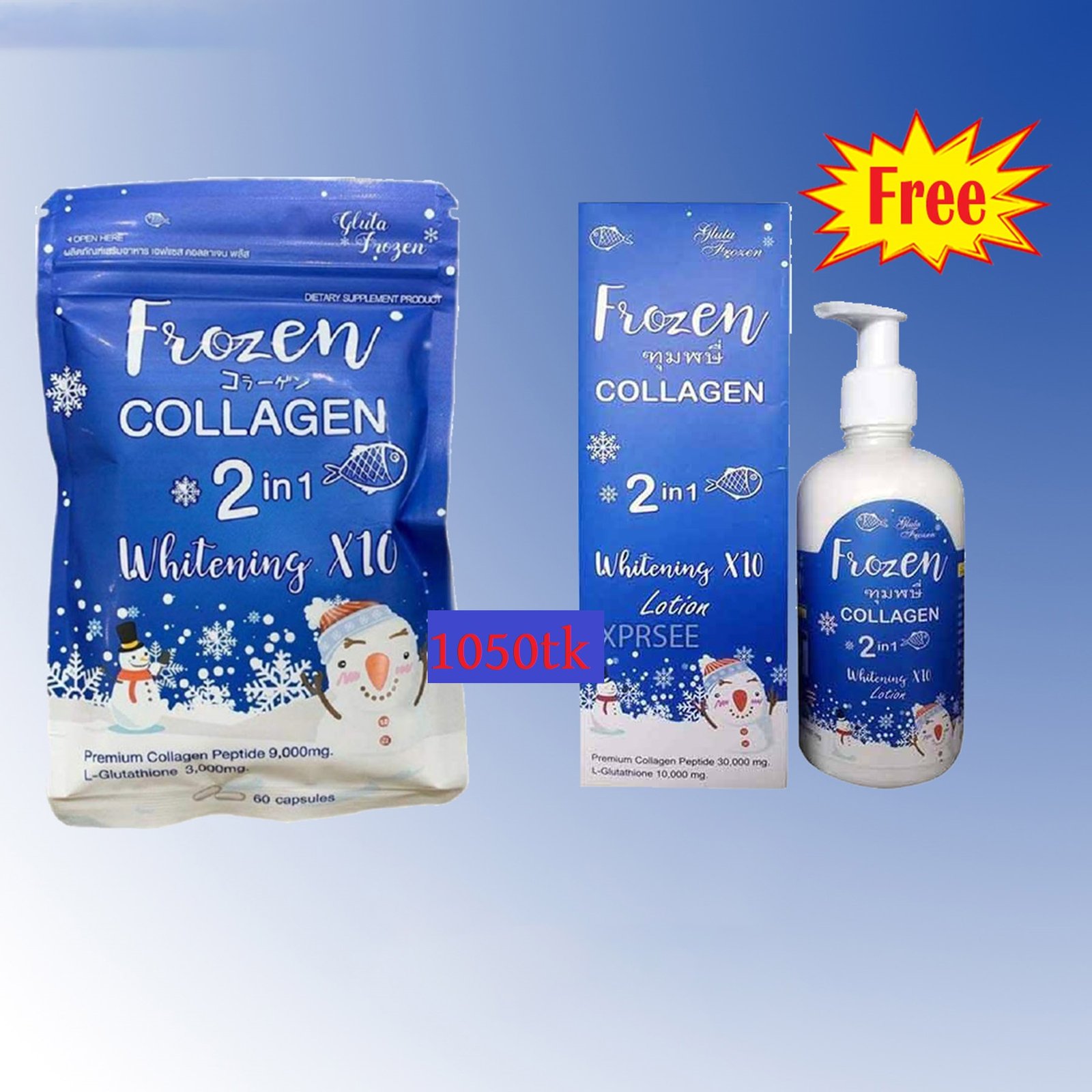 Original FROZEN Collagen 2 in 1 Whitening and Acn Solution - Thailand 2