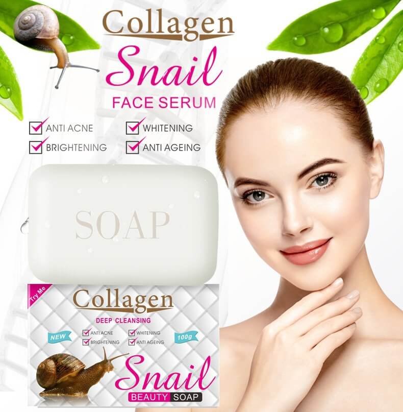 collagen snail soap made in uk