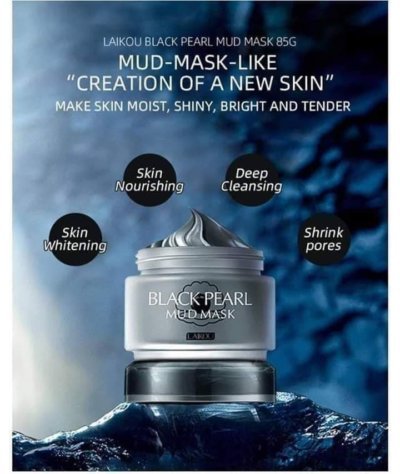 Laikou Black Pearl Whitening Mud Mask2