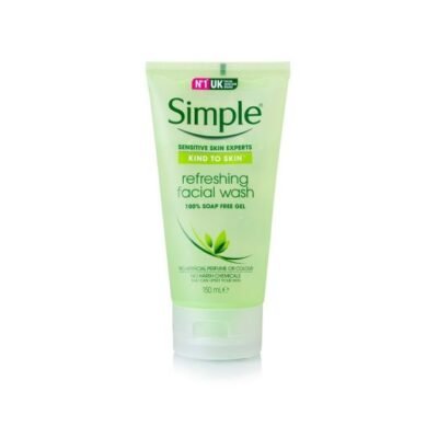 simple kind to skin refreshing facial wash gel