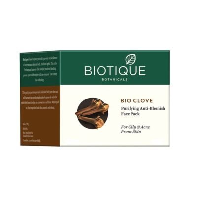 biotique bio clove purifying anti- blemish face pack