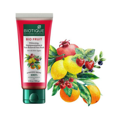 biotique bio fruit whitening & depigmentation face pack