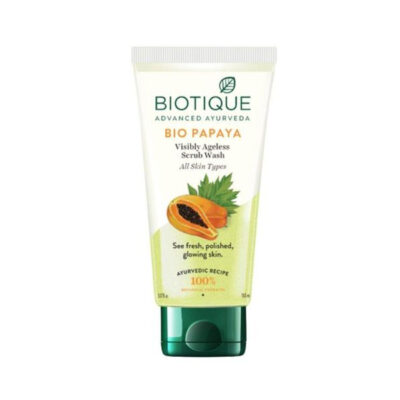 biotique bio papaya exfoliating face wash 100ml