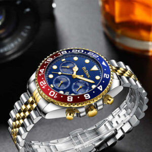 Biden Luxury Stylish Stainless Steel Business Waterproof Quartz Watch