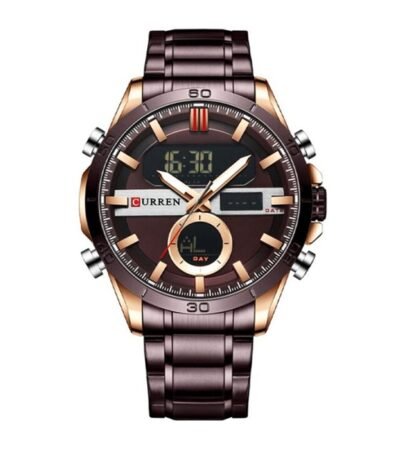 Curren Military Mens Analog Digital Watch Stainless Steel