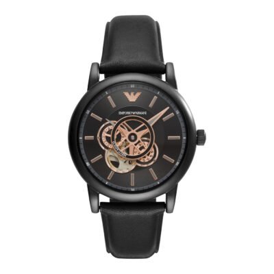 Emporio Armani Men's Automatic Analogue Watch Leather - AR60012