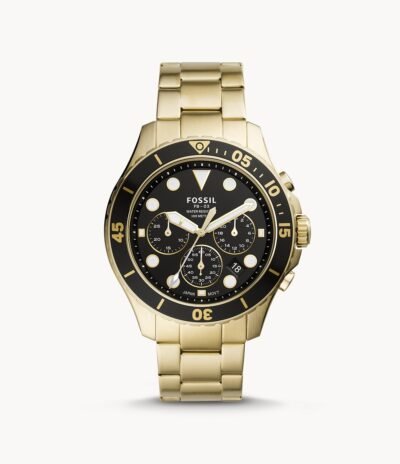 Fossil Fs5727 Chronograph Gold-Tone Stainless Steel Watch