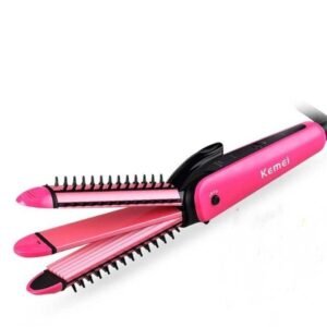 Kemei KM-1789 Brand 3 in 1 Electric Hair Curler and Straightener