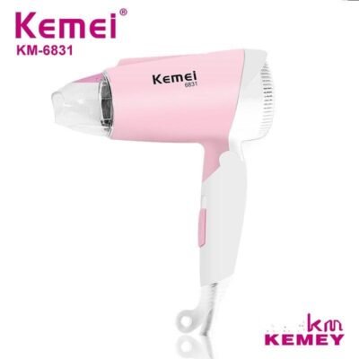 Kemei KM6831 Cool and Hot Foldable Electric Hair Dryer for Women
