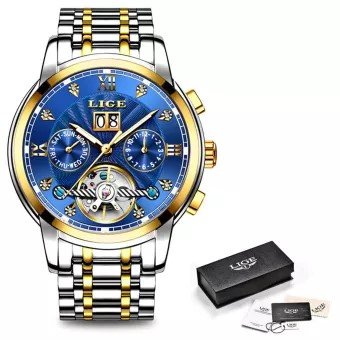 LIGE Automatic Mechanical Watch For Men