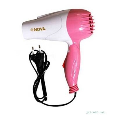 N-1290 Foldable Hair Dryer - White and Pink