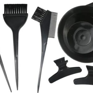 6 Pieces Professional Salon Hair Coloring Dyeing Kit , Dye Brush, Comb, Brush, Bowl, Tint Tools