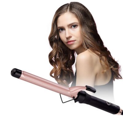 CkeyiN 9mm Hair Curling Wands Professional Hair Iron with Ceramic Barrel Stylish Curling Iron for Long & Short Hair HS389A