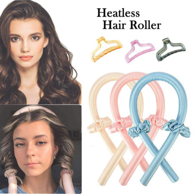 Heatless Hair Curlers Pearl Cotton Braided Foam Hair Curler Automatic Curling Iron Set specification