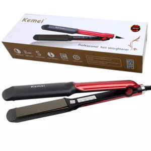 Kemei KM-531 Professional Beauty Hair Straightener - Black and Red