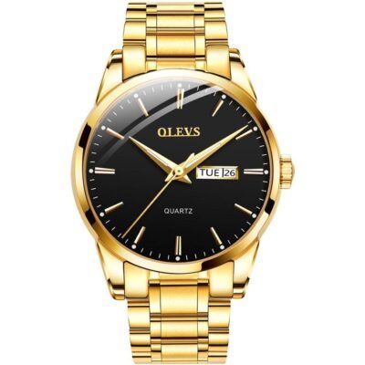 OLEVS Stainless Steel Wrist Watch For Men