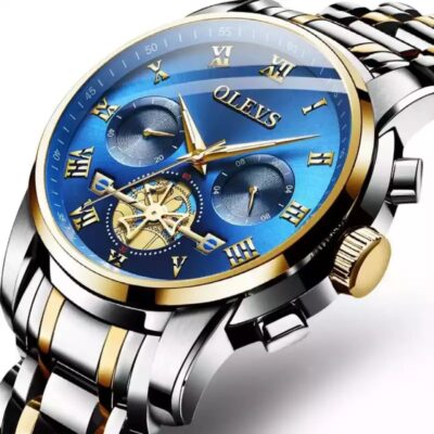 Olevs Classic Premium Stylish Chronograph With Tourbillion Watch Analog Watch – For Men