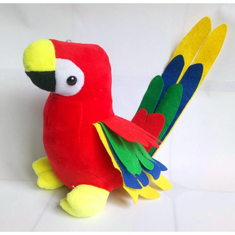 Parrot Plush Soft Toy Doll Cute Baby Gift - Red Price in Bangladesh