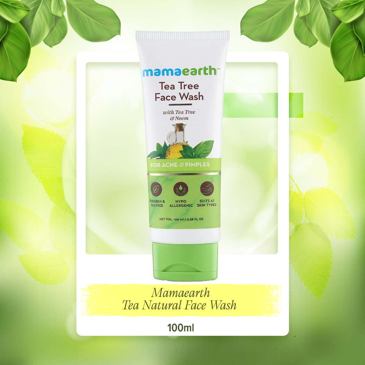 Mamaearth Tea Natural For Acne Pimples Wash Ml Price In Bangladesh