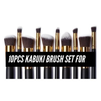 Premium Quality Getter 10-piece Kabuki Brush Set Premium Synthetic Kabuki Makeup Brushes 1