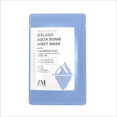 ZM Iceland Aqua Bomb Sheet Mask 20 GM with Hyaluronic Acid 1