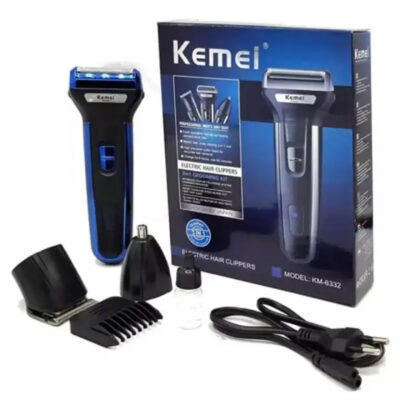 Kemei KM-6330 Grooming Kit 3 in 1 Hair Mustache Beard Shaver Trimmer Clipper for Men 1