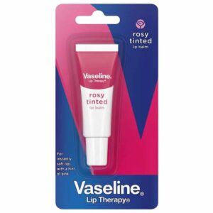 Vaseline Lip Therapy Original Lip Balm 10g is an effective remedy for sensitive lips in the harsh winter season. It deeply penetrates into the skin and soothes dry lips.Vaseline Lip Therapy Rosy Tinted Lip Balm 10g provides moisture to your chapped dry lips and adds a protective layer to soften your lips. Get your lips a natural glossy shine without making them .look sticky or greasy